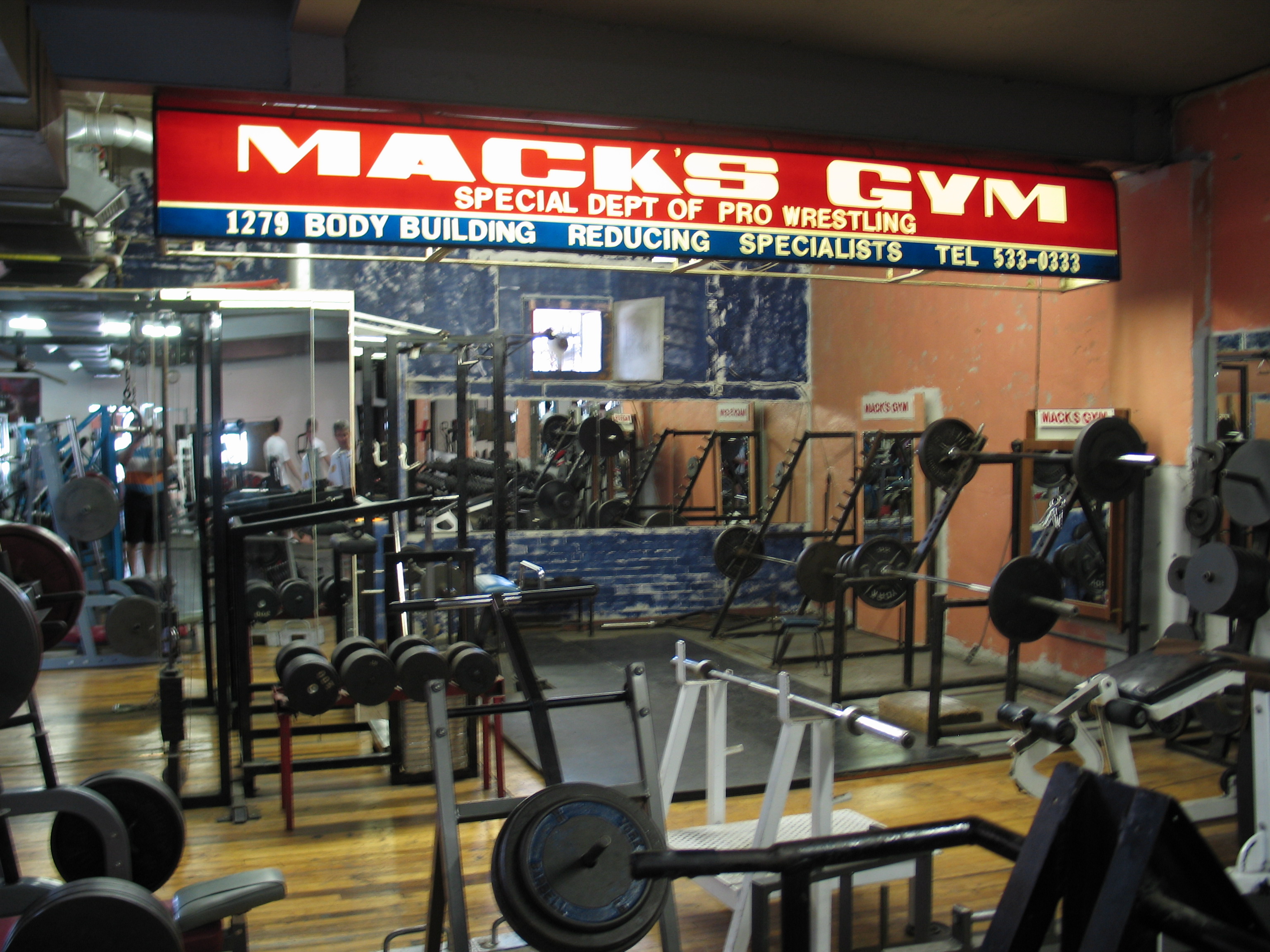 Inside Mack's Gym owned by Mack Miya